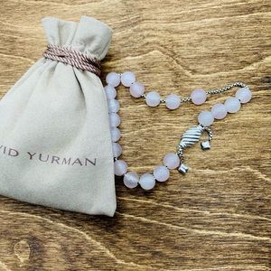 David Yurman Women Pink Quartz Spiritual Bead Bracelet